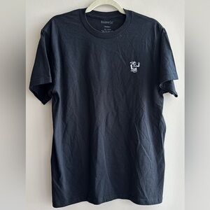 Foxtrot Co. Black and White Menu Graphic T-Shirt, Size Medium